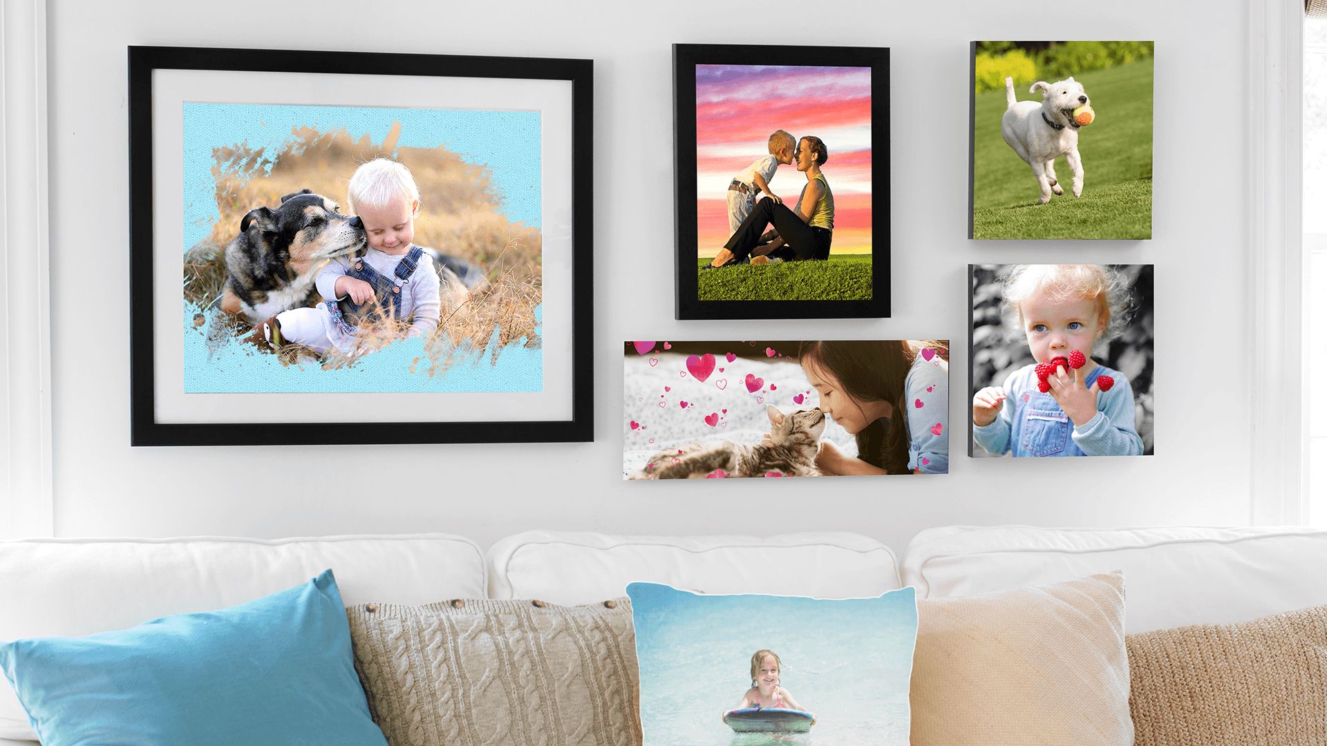 Bestellen von Fotoabzügen, Geschenken und Zubehör
