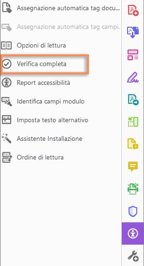 Controllo completo nello strumento Accessibilità