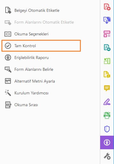 Erişilebilirlik aracında tam kontrol