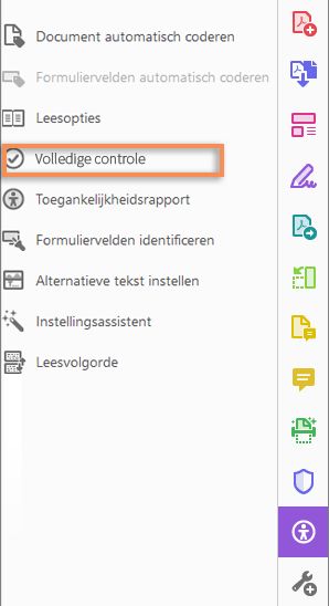 Volledige controle in de tool Toegankelijkheid
