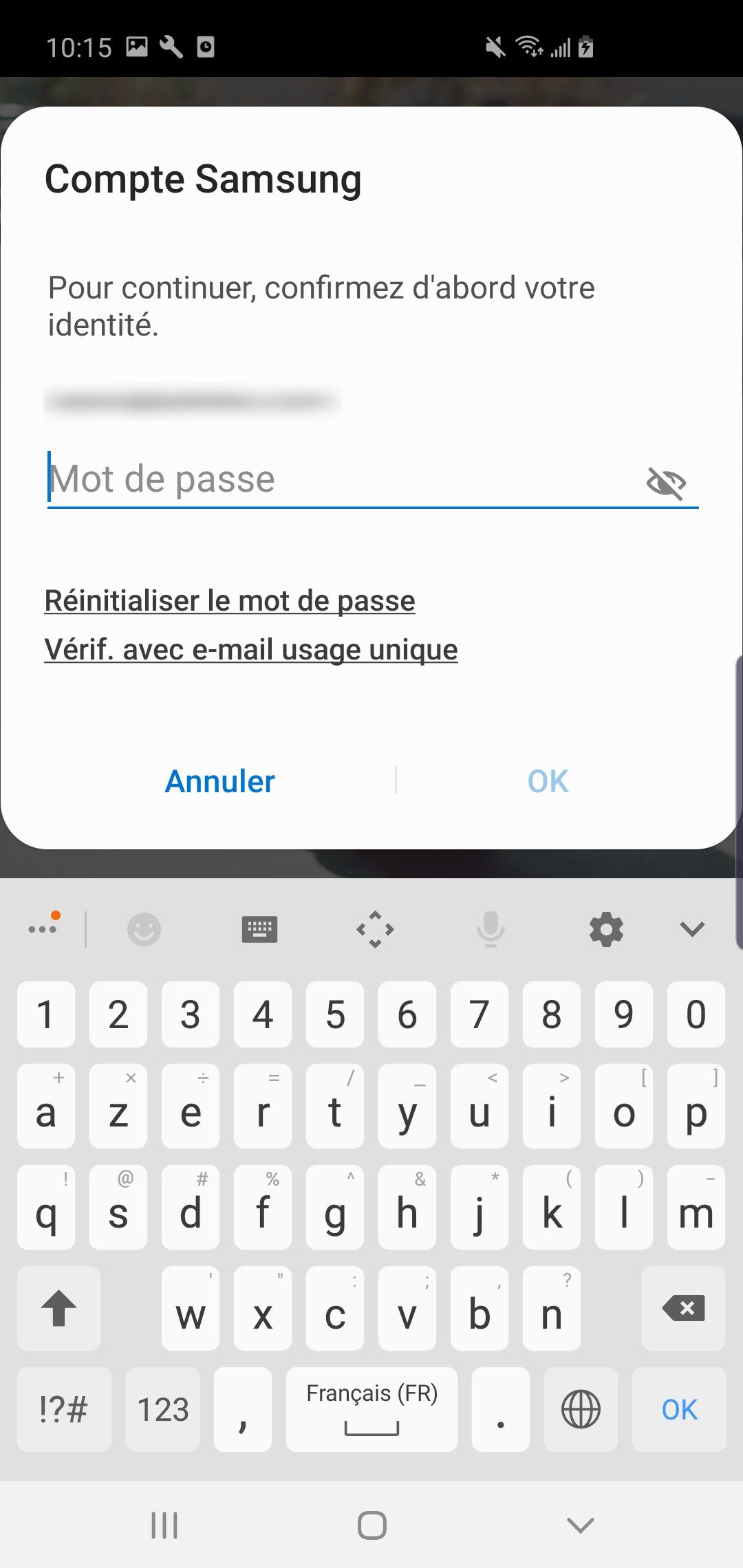 Connexion au Samsung Galaxy Store