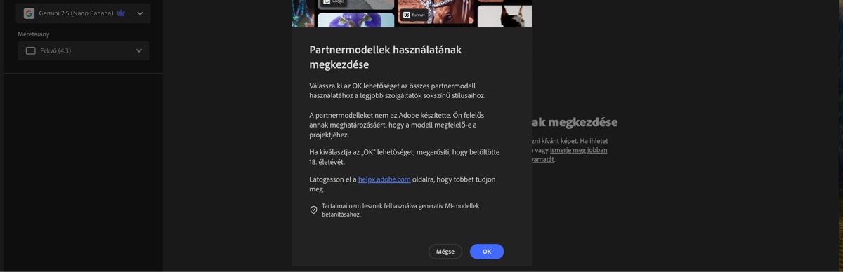A Partnermodellek használatának megkezdése ablak nyitva van, és választhat a folytatás vagy a megszakítás között.