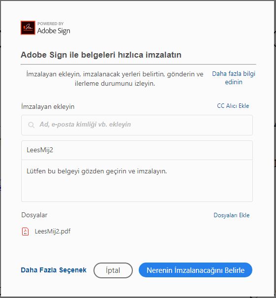 Belgeyi başkalarına imzalatın