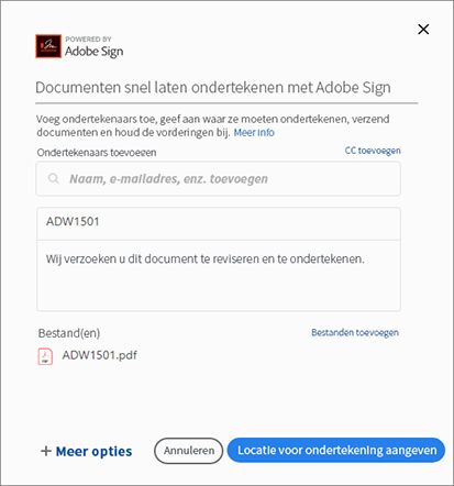 Het document laten ondertekenen door anderen