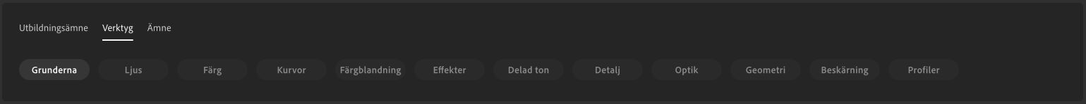 Välj en självstudiekurs från de olika kategorierna för att komma i gång