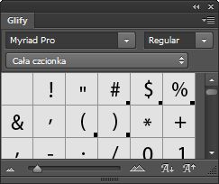 Panel Glify w programie Photoshop