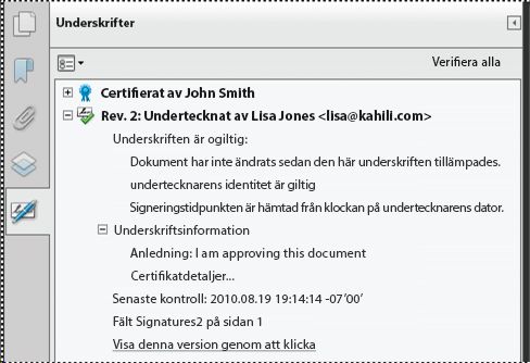 Panelen Signaturer i Acrobat