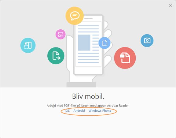 Hent Acrobat Reader til din mobilenhed