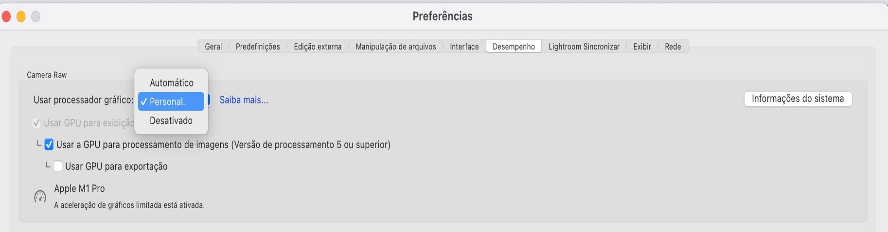 Usar processador gráfico