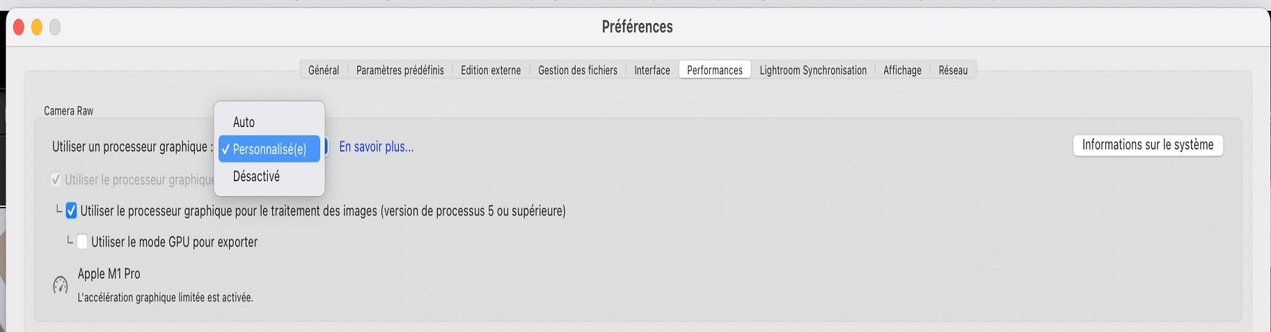 Utiliser un processeur graphique