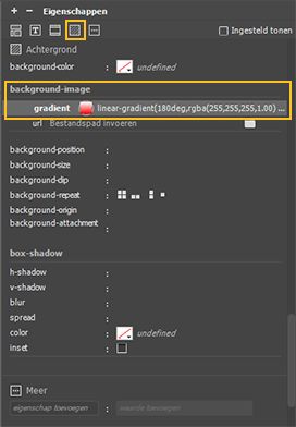 De eigenschap 'gradient'