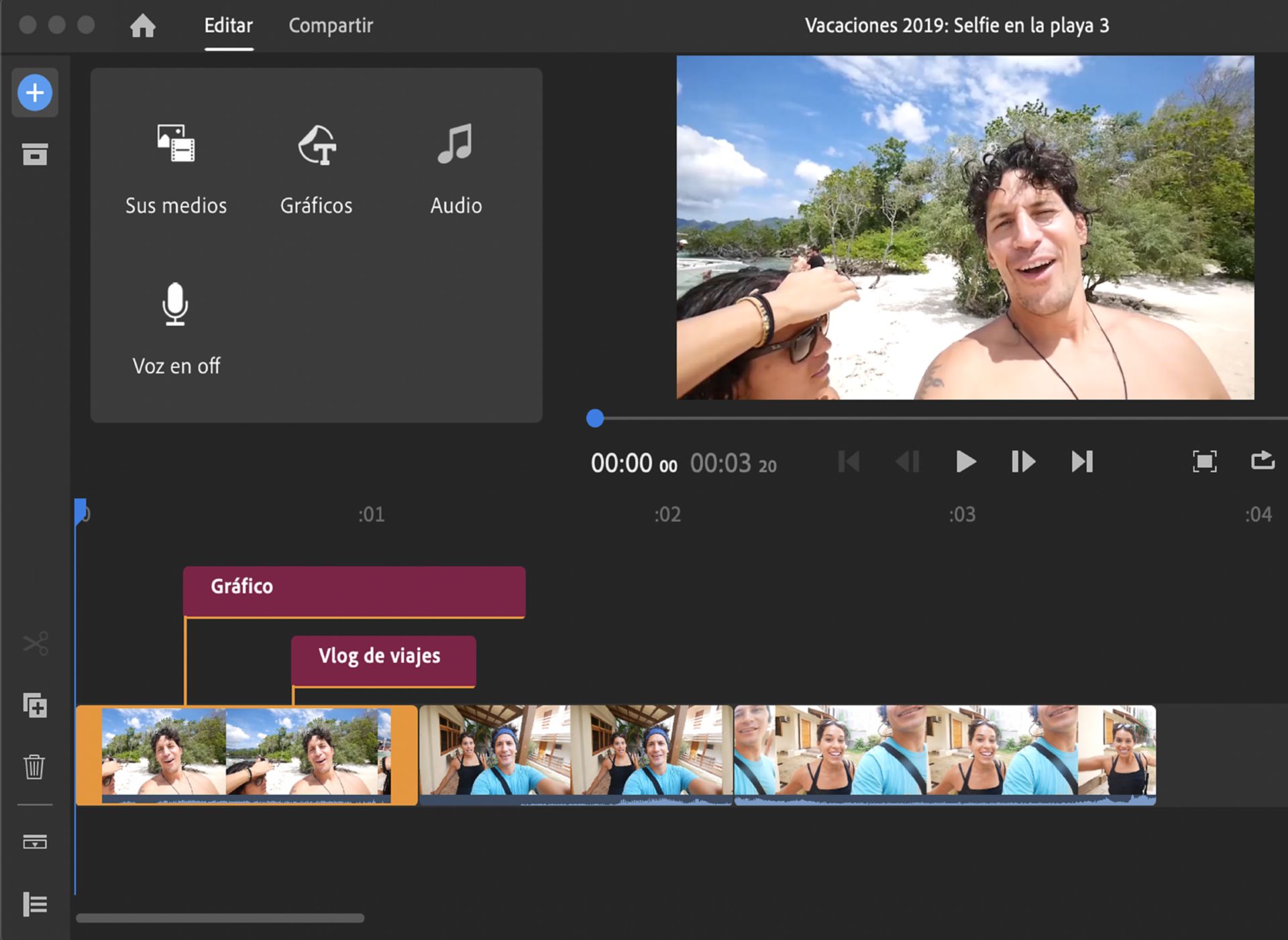 Seleccionar gráficos