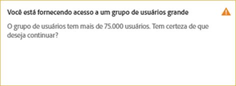 Atribuir mais de 75.000 grupos de usuários ao perfil