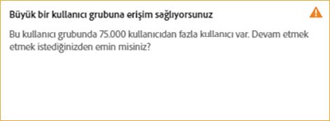 Profile 75.000'den fazla kullanıcı grubu atama