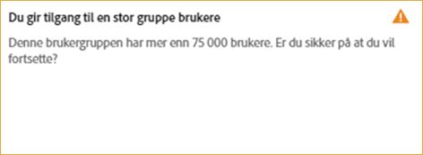 Tilordne en gruppe på mer enn 75 000 brukere til en profil