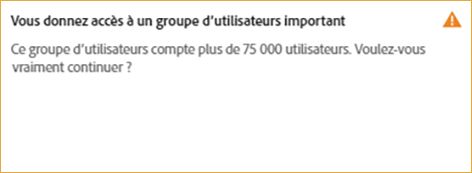 Affectation de plus de 75 000 groupes d’utilisateurs au profil