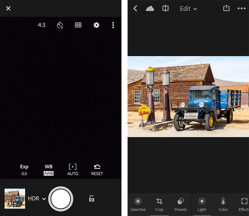 Lightroom mobile（iOS）の HDR モード