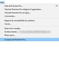 Choisissez « À propos de » dans le menu Aide