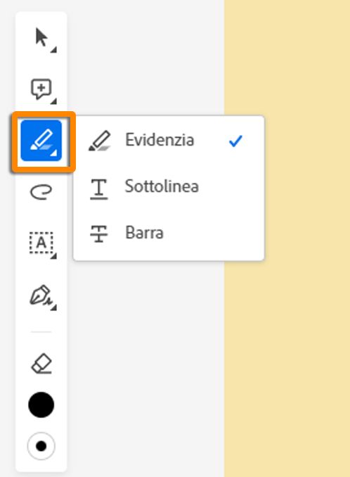 Aggiungere evidenziazioni