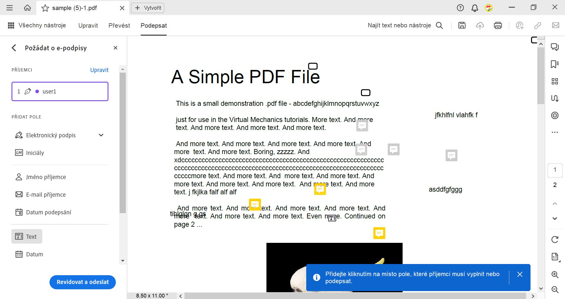 Přidat pole formuláře