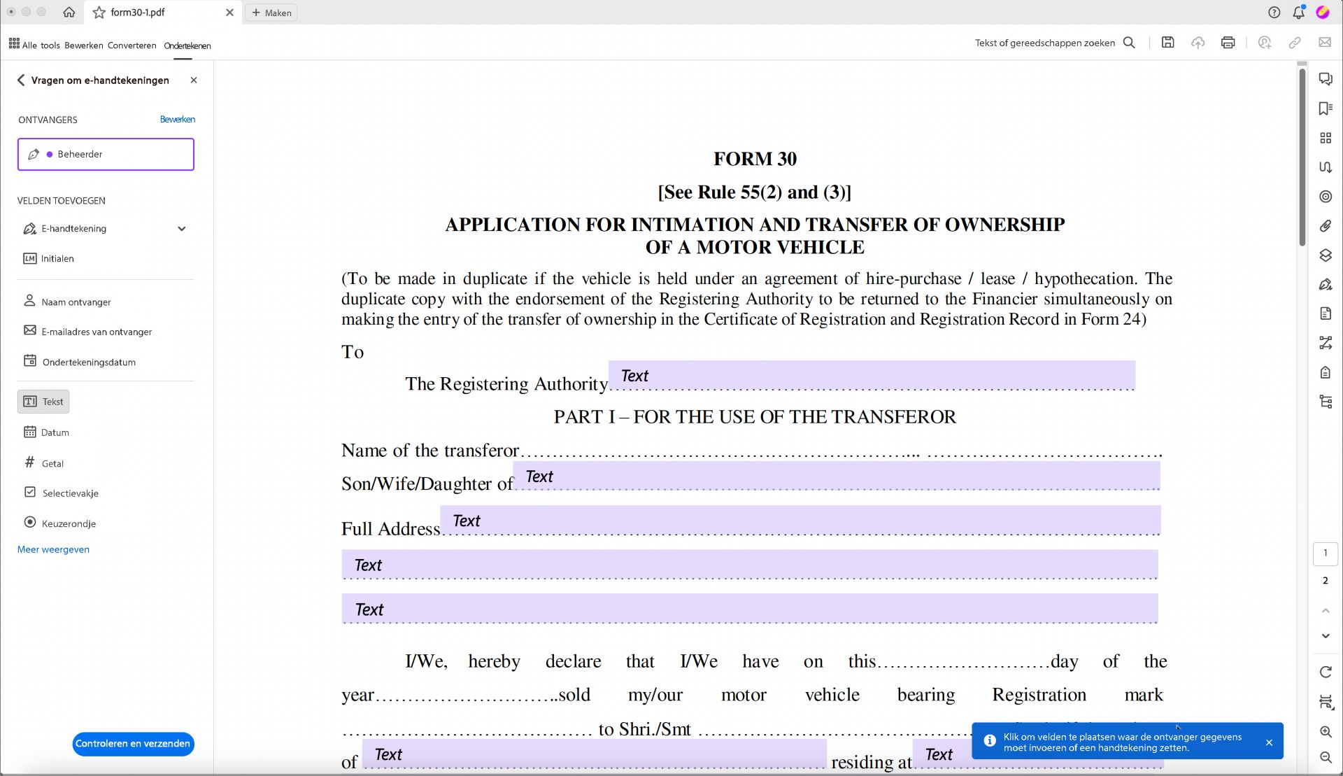 Formuliervelden toevoegen
