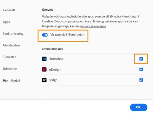 Slå Vis genveje til