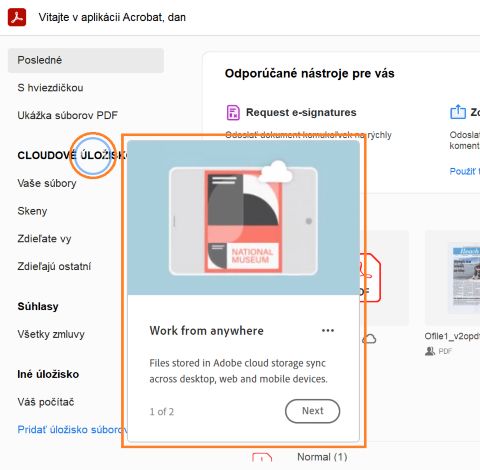 Školiaca prehliadka Acrobat Domov