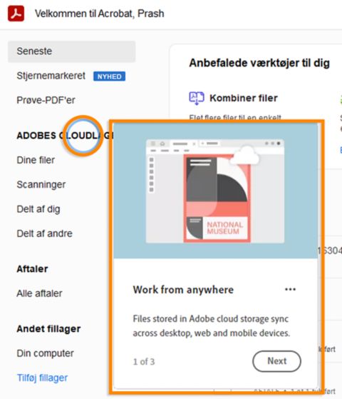 Introtur i Acrobat Hjem