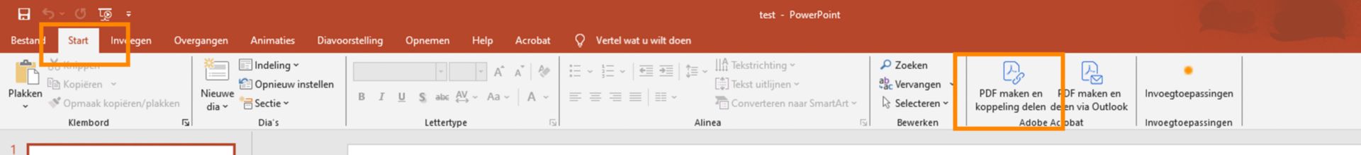 PDF maken en delen via Outlook