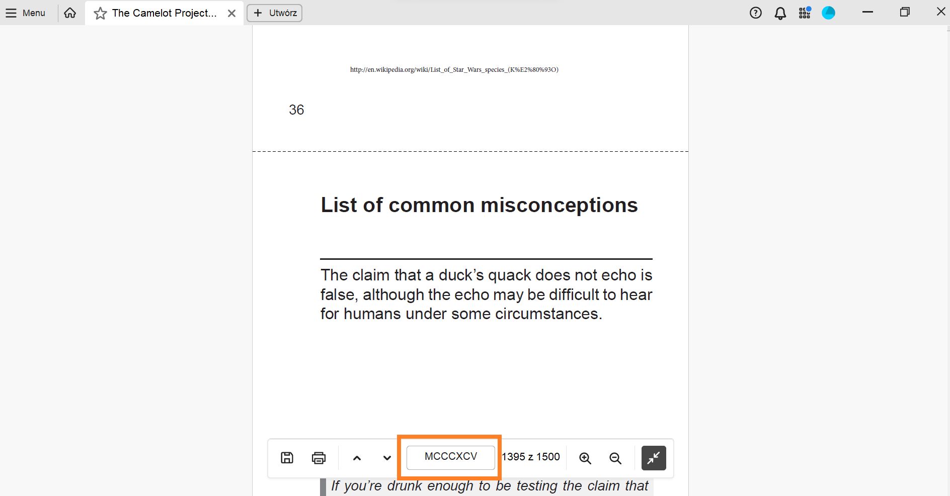Etykiety stron w HUD