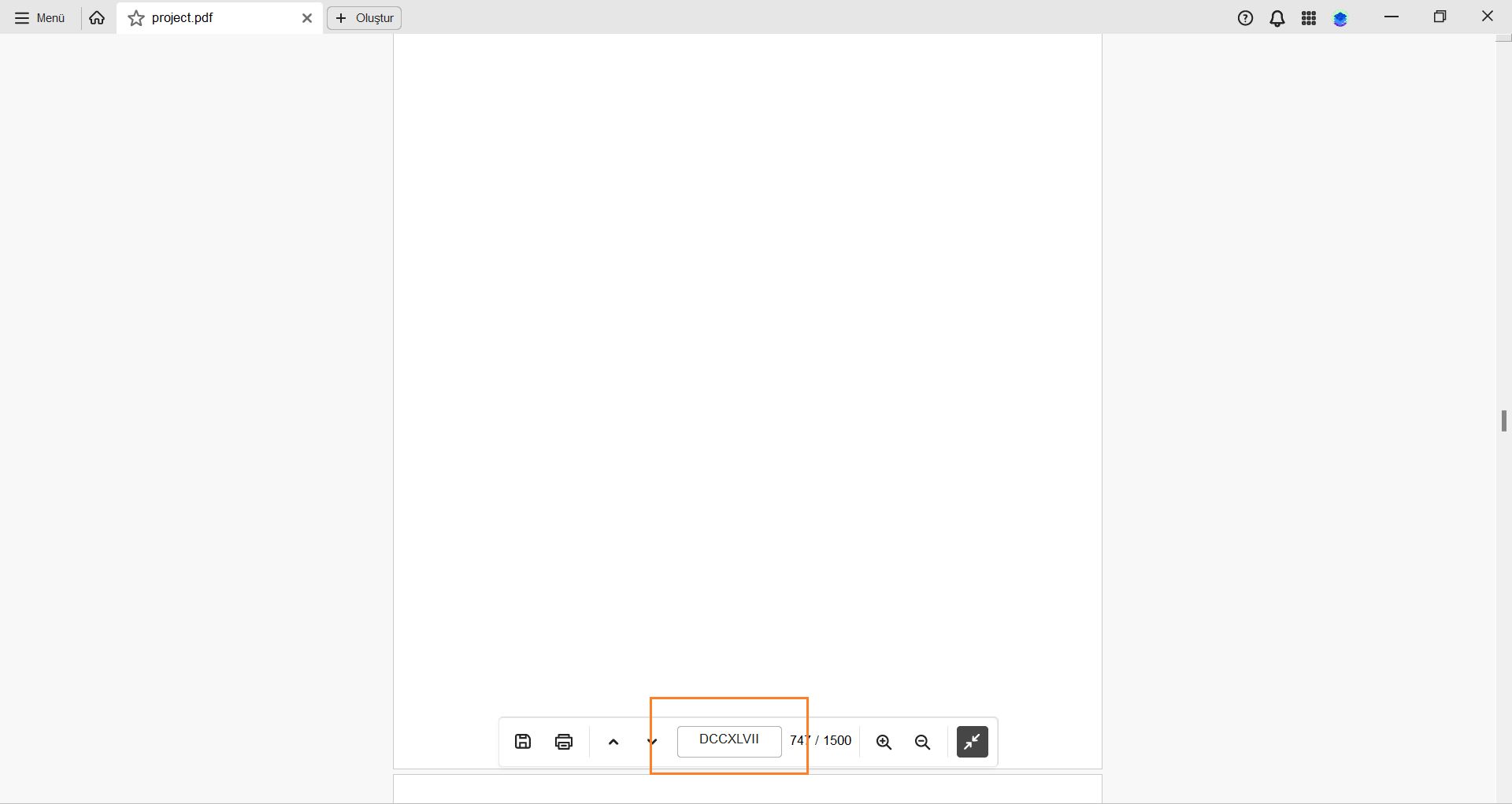 Baş üzeri göstergesindeki sayfa etiketleri