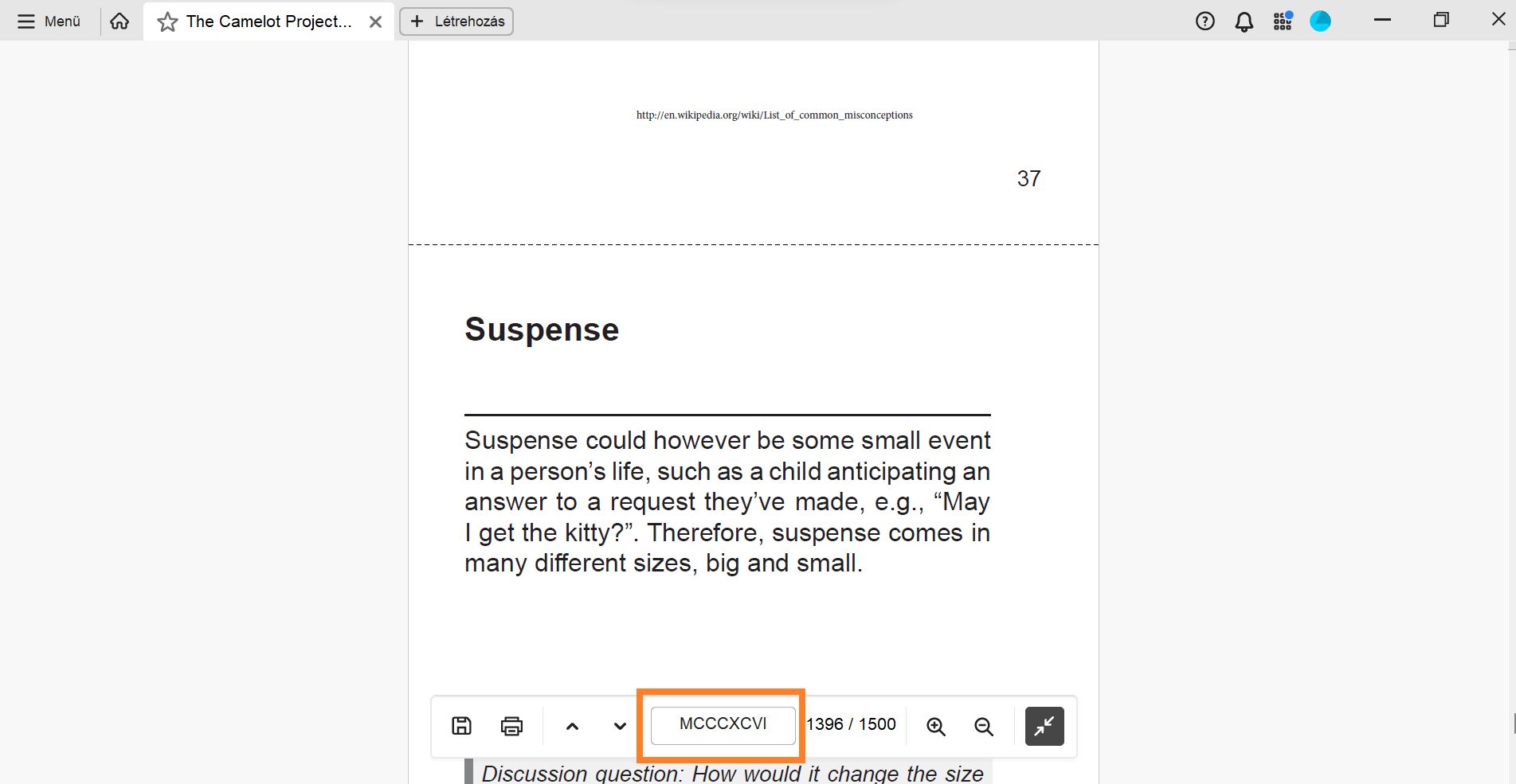 Oldalcímkék a heads up display sávon