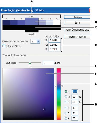 Photoshop HDR Renk Seçici