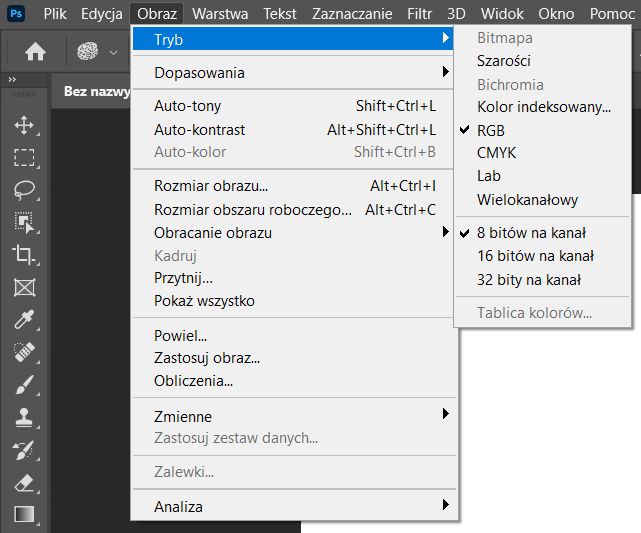 Preferencje głębi bitowej