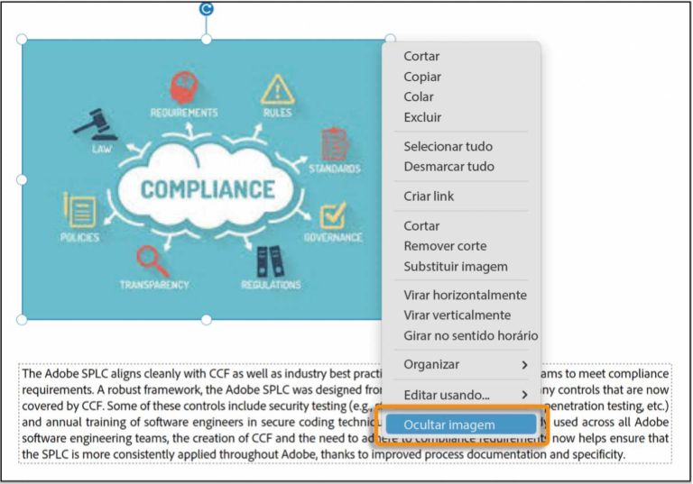 Censurar imagem no menu de contexto