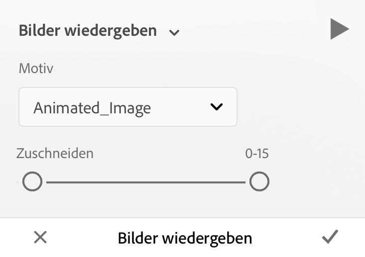 Menü „Bilder wiedergeben“