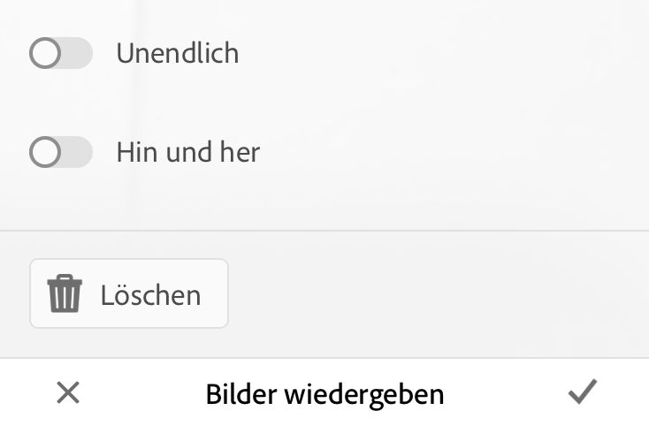 Menü „Bilder wiedergeben“