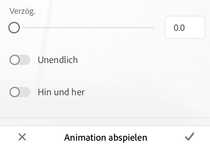 Menü „Animation wiedergeben“