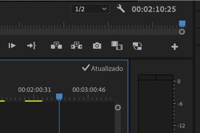O status Atualizado mostra que todas as alterações foram publicadas e nenhuma outra edição está pendente para sincronização.
