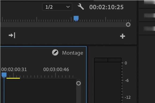L'icône de montage visible verrouille la séquence.Les collaborateurs et collaboratrices disposent désormais d’un accès en lecture seule et ne peuvent pas effectuer d’opérations de modification.