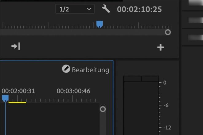 Das sichtbare Bearbeitungssymbol sperrt die Sequenz.Die Mitarbeitenden haben jetzt schreibgeschützten Zugriff und können keine Bearbeitungsvorgänge durchführen.