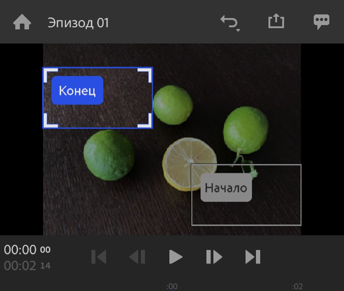 Настройка эффекта «Панорамирование и масштабирование»