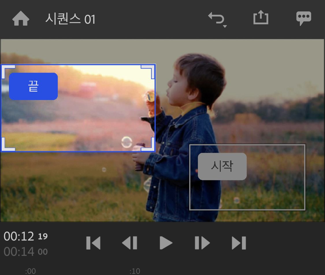팬 및 확대/축소 효과 조정