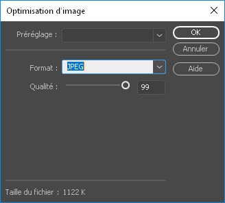 Optimisation d’une image dans Dreamweaver