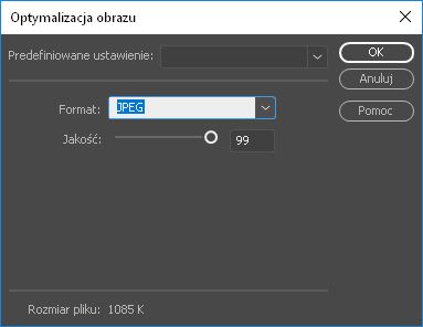 Optymalizacja obrazu w programie Dreamweaver
