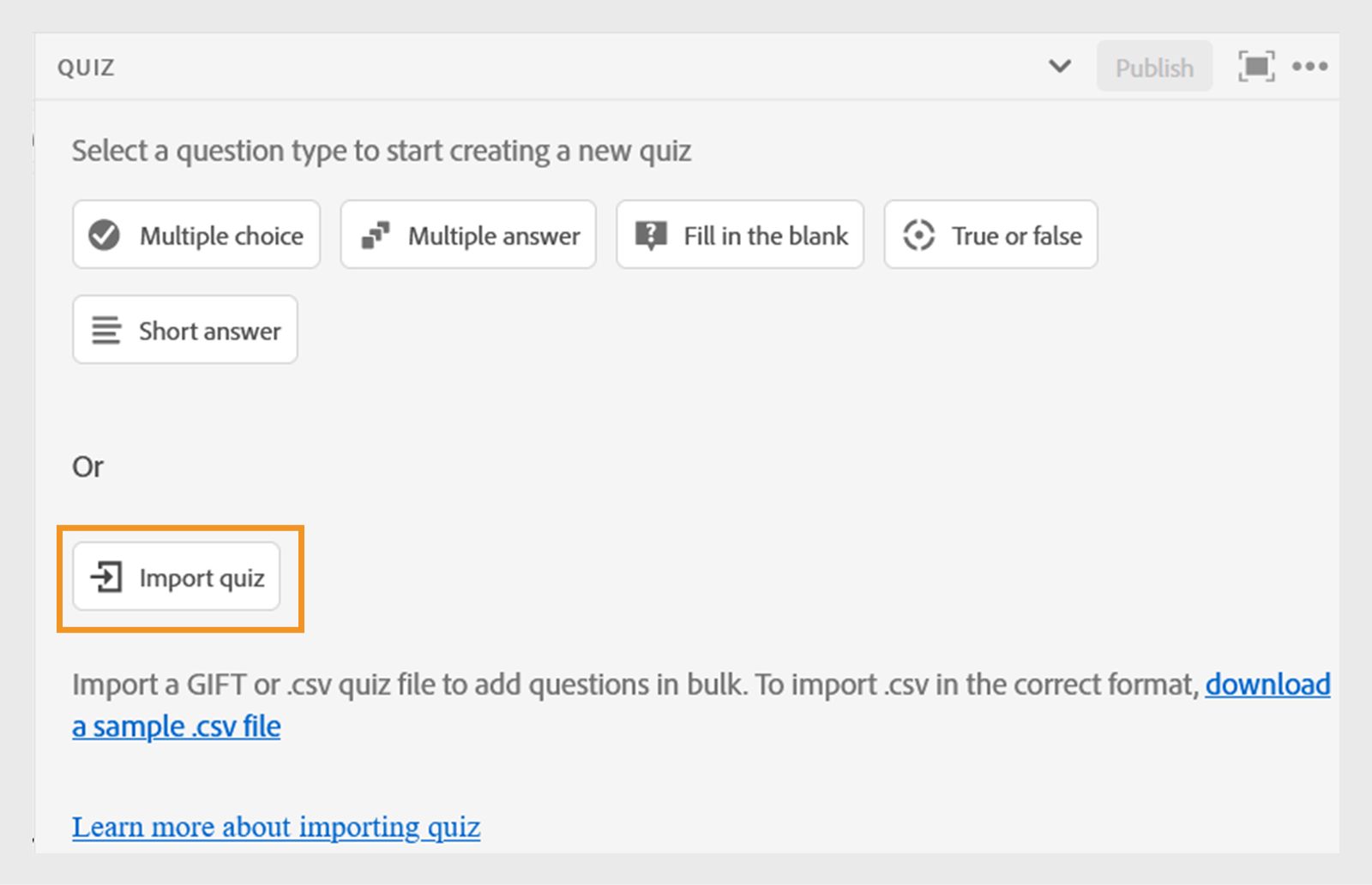 Import Quiz 