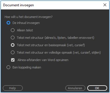 Een Word- of Excel-document naar Dreamweaver slepen
