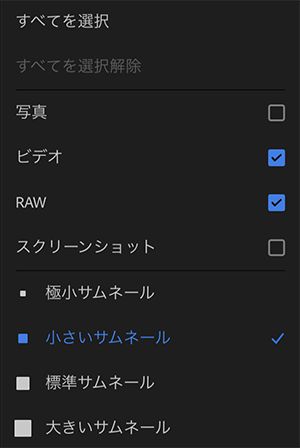読み込みオプション