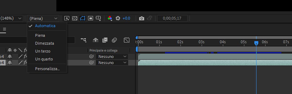 Impostazione risoluzione