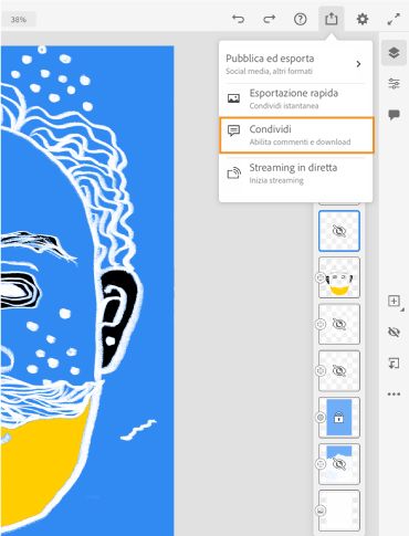 Inserimento di commenti su documenti Cloud-Condivisione per la revisione